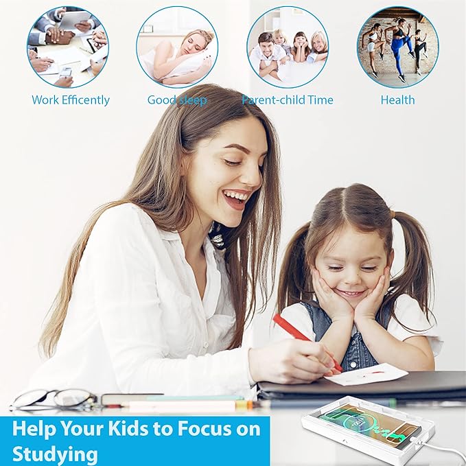 Cell Phone Lock Box – Portable Cell Phone Jail Box with 2 Keys to Reduce Kid's & Student's Screen Time – Self-Control Locking Container to Boost Productivity for iPhone, Samsung Clear