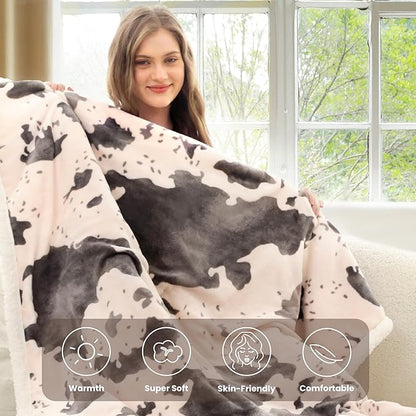 Heated Blanket Twin Blanket - Fast Heating Electric Blanket, Soft Flannel Heated Twin with 4 Time Settings,10 Heating Settings, Warm Gifts for Women & Mom & Grandma(62"x84" Light Coral)