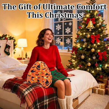 Knee Pillowcase for Contour Legacy Knee Pillow, Invisible Zippered & Anti-Pilling, Warm Fall Christmas Home Decor, for Women Girls (Warm Orange)