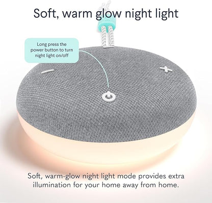 SNOOZ Go - Portable Travel Sound Machine, 6 Sounds, Fan, Pink & White Noise, Rechargeable Bluetooth Speaker, Sleep Aid for Adults, Kids, Office Privacy, Sleeping Essential for Gift Registry - Charcoal