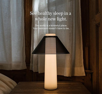Loftie Smart Lamp - Sunrise Alarm, Wake-Up Light, Custom Color Modes, Nightstand Lamp Room Decor, Red Lights for Sleep, Morning & Evening Routines, Modern Table Lamps for Bedroom Decor, Office (Black)