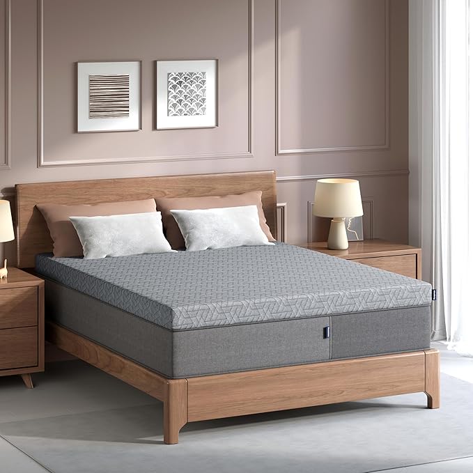 Sleepmax Extra Firm Mattress Topper 4 Inch Full Size - Fusion Memory Foam Bed Topper Enhanced Pain Relief - Gel Bamboo Charcoal Green Tea Copper Cooling Pad with Cover No Odor - CertiPUR-US Certified
