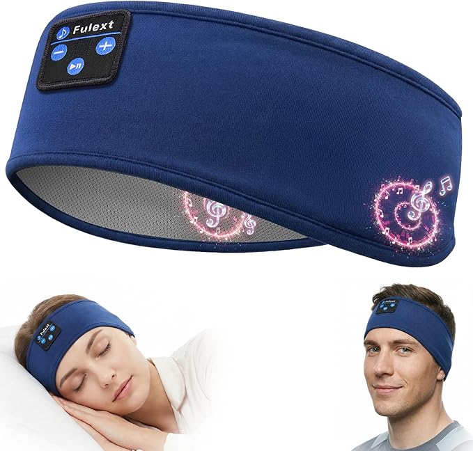 Bluetooth Sleep Headphones Headband - Comfortable Wireless Headphones with HD Sound, Sweatproof & Washable for Sleeping, Yoga, Running, Meditation
