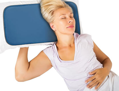Pillow Cooling Pad - Pressure Activated Gel Cooling Mat Provides Instant Cool Relief - Ideal for Fevers, Migraines, Hot Flashes, Night Sweats - Place on Pillow