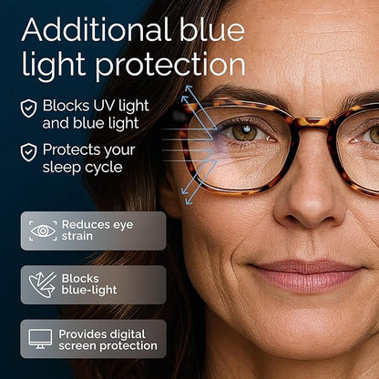 CCVOO Reading Glasses for Women/Men, Eyeglasses, Blue Light Readers for Women/Men, Computer Eye Glasses, Cheaters