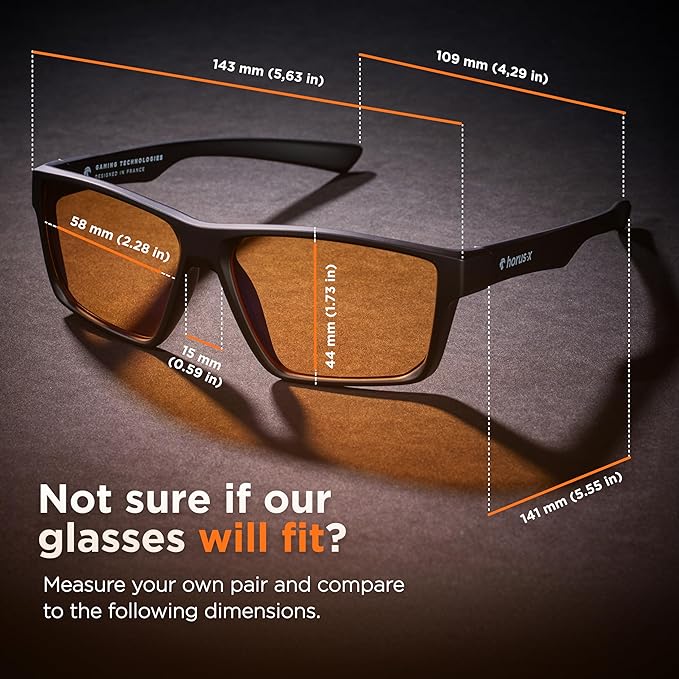 Horus X • Blue Light Glasses Men Women | Blue Light Blocking Glasses for Screen Anti-Fatigue Eye Migraine | Gaming Glasses V3