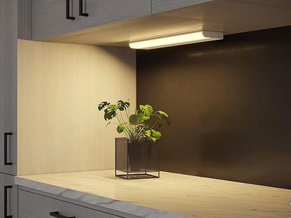 Good Earth Lighting 18" Smart Wi-Fi LED Direct Wire Undercabinet Bar Light - Wi-Fi + Bluetooth, White, 1100 Lumen, Tunable Color Temp 2700K-6500K, Energy Star