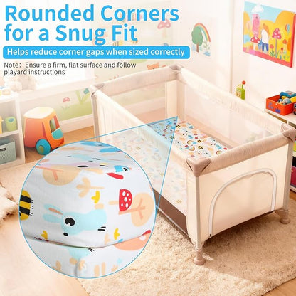 Trifold Pack and Play Mattress 38x26 - Dual Sided Pack N Play Mattress Pad (Firm for Baby, Soft for Toddler), Cooling Gel Memory Foam Playpen Mat, Waterproof Portable Crib Mattress Topper