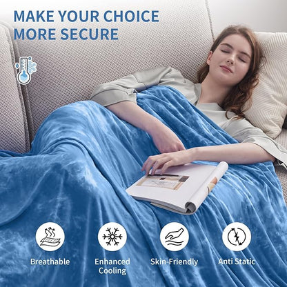 Guohaoi Cooling Throw Blanket for Hot Sleepers,Decortive Tie Dye,Arc-Chill Q-Max >0.5Cool Fiber,100% Oeko-Tex Certified,Lightweight Summer Cool Blanket for Ultra Cold Breathable,Keep Cool,50''x70''