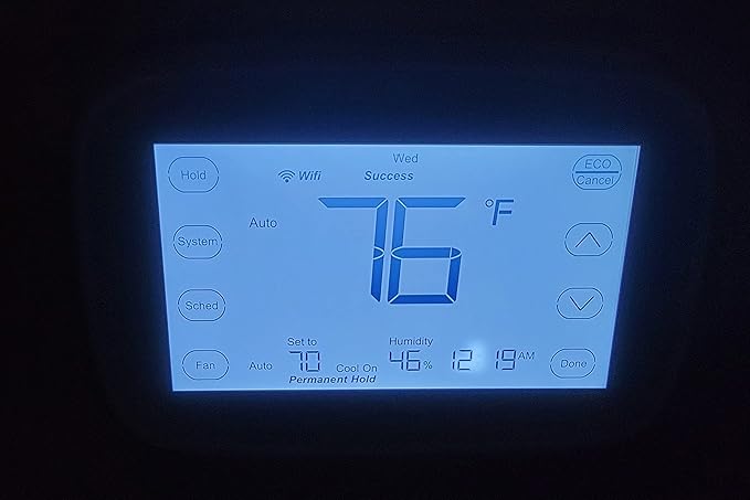 Lakepro-1 Programmable Thermostat for Home - Wi-Fi Enabled with Alexa Compatibility - Control Temperature and Remote Monitoring with Phone App (Requires a C-Wire)