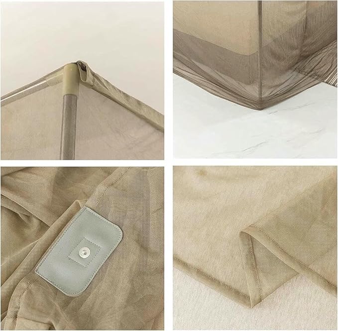 EMF Shielding Canopy,Anti Radiation Bed Net Canopy Made by Silver Coated Mesh Radiation for WiFi Router Guard Shielding Rate 99.99%