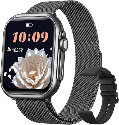 Smart Watches for Women Men, 1.83" HD Smart Watch for Android iPhone with Calls/Messages/Notifications, Sleep/Heart Rate/SpO2/Blood Pressure Monitor, 110+ Sports Modes Fitness Watch, 1000mAh Battery