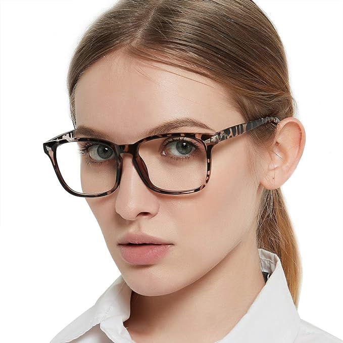 MARE AZZURO Blue Light Blocking Reading Glasses Women Computer Readers 0 1.00 1.25 1.50 1.75 2.00 2.25 2.50 2.75 3.00 3.50 4.00 5.00 6.00 (Leopard, 2.0)