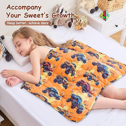 yescool Weighted Lap Blanket 2 Pounds Cooling Weighted Lap Pad, Truck Car Small Weighted Blanket, Weighted Throw Blanket for Travel Indoor Outdoor, 20"x30"