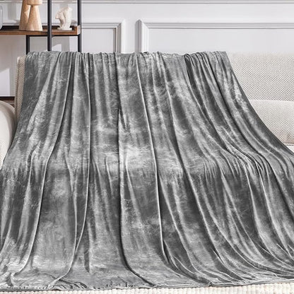 Guohaoi Cooling Blanket for HotSleepers - Arc-Chill Q-Max >0.5 Cool Fiber, 100% Oeko-Tex Certified, Summer Lightweight Throw Blanket, Absorbs Heat to Keep Body Cool for Night Sweats(90x108 Grey)