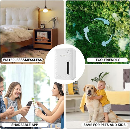 2026 Oil Diffuser Waterless 2200 Sq.Ft, Bluetooth&WiFi APP Control, 250ml Smart Scent Air Machine with Cold Air Tech for Large Rooms, Home, Office & Hotel, Plug-in