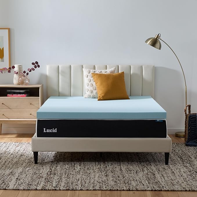 LUCID - LU30FF30GT Lucid 3 Inch Gel Infused Memory Foam Mattress, Full