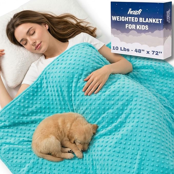 Super Soft Weighted Blanket for Kids with Removable Cover - Children Heavy Blanket for Girls - Kids Weighted Blankets