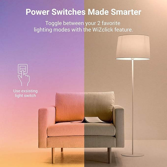 HALO 4" Dual Zone Smart Wi-Fi Recessed LED Light Powered by WiZ Pro 4-Pack, Dimmable Full Color w/SpaceSense, Smart Home Ready RLWZDZT4-4PK