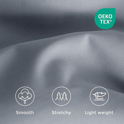 EASELAND Queen Tencel Cooling Comforter for Hot Sleepers - Double-Sided Lightweight and Breathable Fabric for Night Sweats - All Season Cooling Blanket Machine Washable（90x90in, Grey）