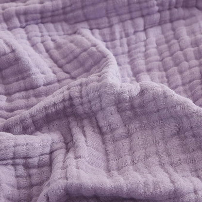 EMME Cotton Blanket Twin XL for Bed Soft Muslin Blankets 66"x90" Lightweight Breathable Layering Bedspread Coverlet All Season Gauze, Lavender