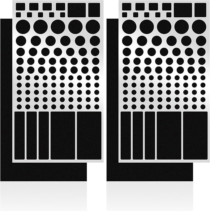 FLANCCI LED Light Blocking Stickers, Light Dimming Stickers, (2 Sheets) Dimming Sheets (4 Sheets 100%)