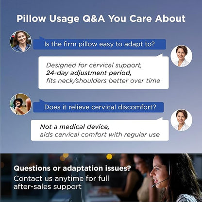 Bedsure Cervical Neck Pillow - Ergonomic Pillows for Deep Sleep, Memory Foam Pillows for Side & Back Sleepers, Orthopedic Cervical Pillow Shape Gently Cradles Head & Neck Support, Shoulder Pain Relief