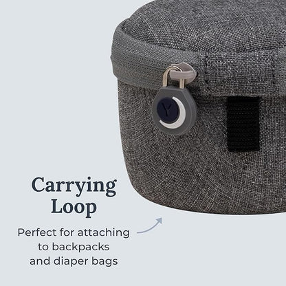 Yogasleep Crush-Resistant Travel Case for Travel Mini White Noise Sound Machine, Provides Protection While Traveling, Double Stitch Zipper, Protection from Scratches & Water Splashes (Gray)