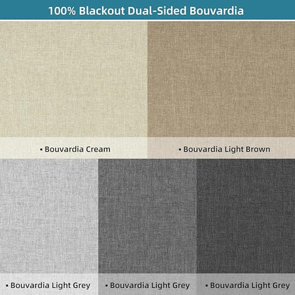 SmartWings Motorized Smart Blinds with Remote, Custom Automatic 100% Blackout Roller Shade Compatible with Alexa/Homekit/Google, Electric Smart Blinds for Indoor Windows, Multi-Color Samples