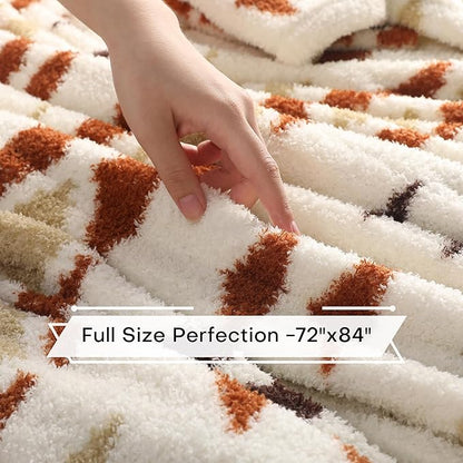 LUXIAN Electric Heated Blanket Full Size 72"x84" -Microfiber Fabric Dual-Sided, 9 Heat Settings & 10 Hours Auto Off, Machine Washable, Hourglass Secret Realm