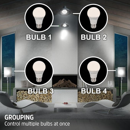 XTREME Smart Wi-Fi Dimmable Warm White LED Light Bulb, 1 Bulb, A19, E26, Mobile App Control, 9 Watt