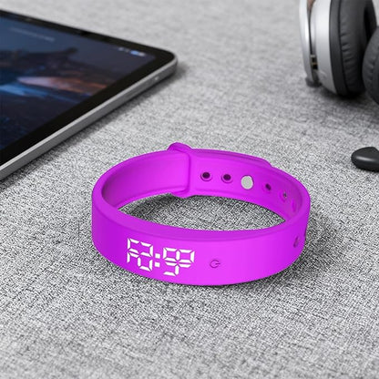 Alarm Clock Watch - Smart Vibrating Clock Wristband | 3 Alarms Drinking Reminder - for Kids Adults Men Women Teens Elderly Bed Bedroom Travel Dorm Fitness Medication