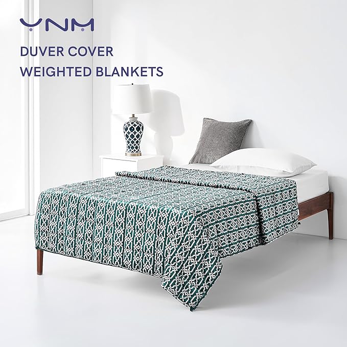 YnM Fuzzy Duvet Cover for Weighted Blankets (Infinite, 48''x72'')