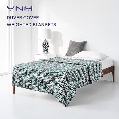 YnM Fuzzy Duvet Cover for Weighted Blankets (Infinite, 48''x72'')