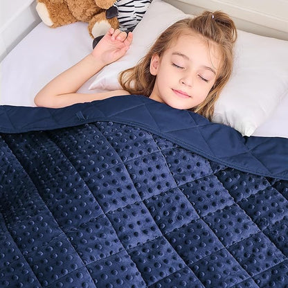yescool Weighted Blanket Kids 5 Pounds, Kids Birthday Blanket Gifts for Boys Girls, Small Weighted Throw Blankets Washable Heavy Blankets, Winter Weighted Comforter for 5 6 7 8 9 Year Old, 36 * 48in