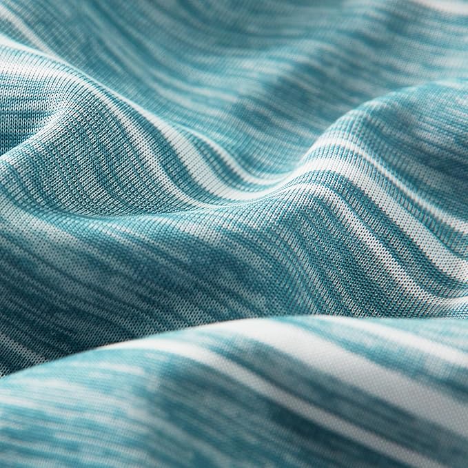 SLEEP ZONE Cooling Blankets for Hot Sleepers, Summer Blanket Thin Lightweight for Bed Couch, Arc-Chill Q-Max 0.5 Cooling Blanket King Size on Night Sweats (Green Striped, 108''x90'')