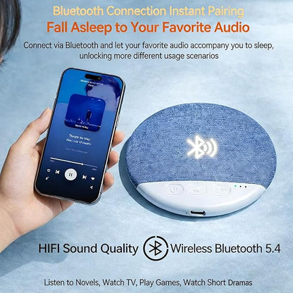 Ultra-Thin Bluetooth Pillow Speaker for Sleeping, Built-in White Noise to Support Sleep, Dual-Mode Bone Conduction & Speakers Audio, Features A Three-Dimensional Bass Effect (Green)