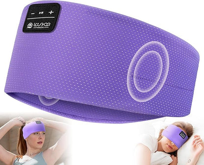 LOVE EYE Sleep Headphones Wireless Headband Headphones Bluetooth 5.4 for Side Sleeper Bluetooth Headband Earphones for Sports for tech Gadgets Gifts