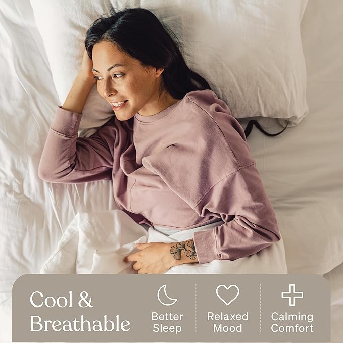 Baloo 100% Cotton Duvet Cover for Weighted Blanket (Pebble White - 42"x72" - Throw Size) | Cool, Soft & Durable