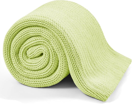 L'AGRATY Knitted Weighted Blanket - 60"x80" 15lbs Cooling Chunky Knit Heavy Blanket for Adults Braided Crochet Throw Thick Cable Yarn Knit Decorative No Beads Evenly Weighted Machine Washable