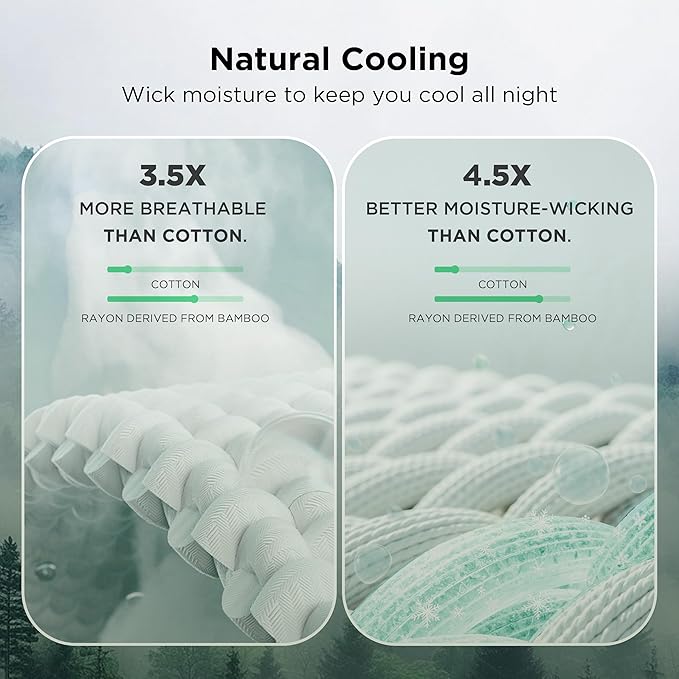 Bedsure Cooling Cotton Waffle Twin XL Blanket - Lightweight Breathable Blanket of Rayon Derived from Bamboo for Hot Sleepers, Luxury Throws for Bed, Couch and Sofa, Ivory, 66x90 Inches