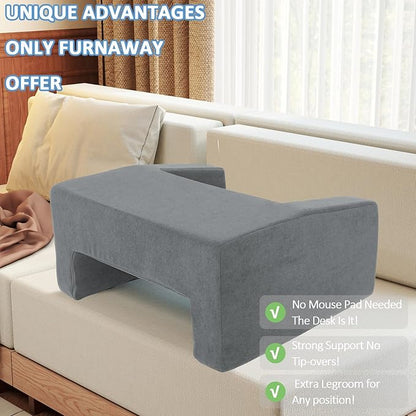 Lap Pillow Desk - Gaming Pillows for Lap, Multi-Functional Reading&Book Pillow and Machine Washable Desk Pillows for Napping, Work & Sofa Couch Use
