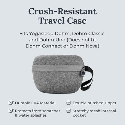 Yogasleep Dohm Classic & Travel Case (2 Piece Set) The Original White Noise Machine with Natural Sound from a Real Fan, Sleep Aid & Noise Cancelling For Adults & Baby, Office Privacy & Meditation