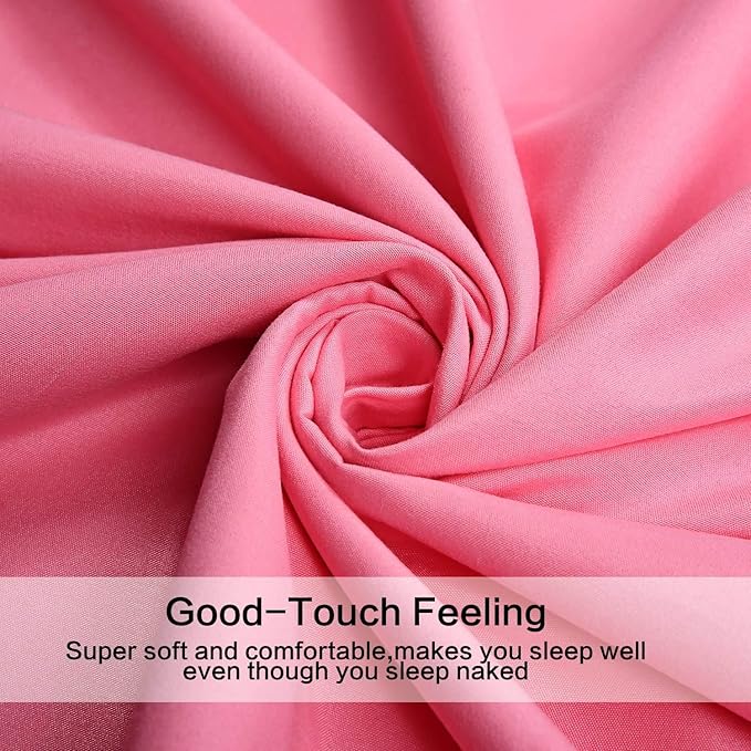Best Season 4 Piece Bed Sheet Set (Twin XL Size, Peach Pink Color) 1 Flat Sheet,1 Fitted Sheet and 2 Pillow Cases,Brushed Microfiber Sheets Set,Deep Pockets,Extra Soft & Fade Resistant