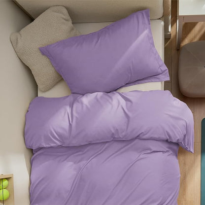 Bedsure Duvet Cover Twin/Twin XL Size - Soft Double Brushed Bedding Set for Kids & Adults, Zipper Closure, 2 Pieces, Includes 1 Duvet Cover (68"x90") & 1 Pillow Sham, NO Comforter, Orchid Bloom