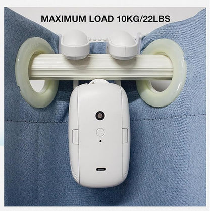 2PCS Automatic Curtain Opener, Electronic Curtain Opener, Robot Curtain Opener with Remote Control(only) for Roman Rod/I-Shaped/U-Shaped Tracks, Easy Installation Long Performance