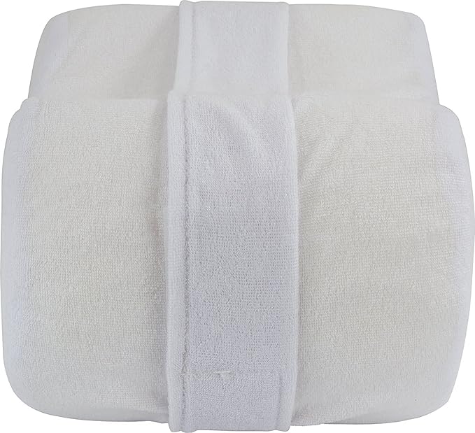 Ergonomic Knee Pillow for Side Sleepers - Orthopedic Memory Foam Knee Pillow for Spine Alignment & Back Pain - Soft Cover with Stabilizing Strap - Knee Wedge Pillow for Deep Night’s Sleep