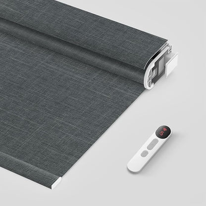 Bringnox No Drill Motorized Blinds with Remote,Blackout Windows,with Apple Homekit,Alexa,Google, with App,Voice Control Custom Size