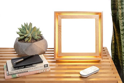 BrightBox Light Therapy Lamp Full Spectrum, 10,000 LUX, UV-Free, Full Size, Adjustable Light Crafted from Solid Wood… (Regular)