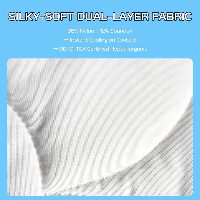 Cooling Comforter for Hot Sleepers - Lightweight Breathable Tencel Blend, Double Sided All-Season Comforter, Temperature Regulating & Machine Washable (Cream, Throw(70''L*60''W))